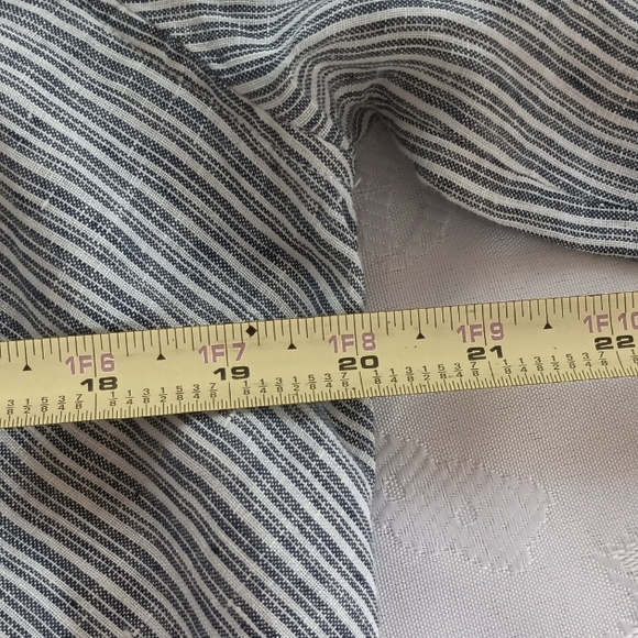 NEW Artisan NY 100% Linen Button Up Shirt Long SleeveTunic S Blue White Stripes - Picture 16 of 16